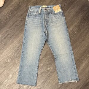 Madewell NWT Vintage Bootcut Cropped Jeans 32 waist